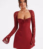 Robe Moulante Manches en Dentelle pour Femmes - Emilia Lane