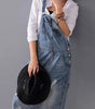 Robe Salopette en Jean Délavé pour Femmes - Emilia Lane