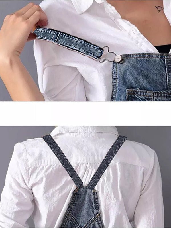 Robe Salopette Longue en Jean pour Femmes - Emilia Lane