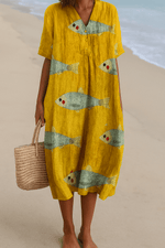 Robe Tunique Encolure en V pour Femmes - Emilia Lane
