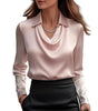 Blouse satinée pour femmes