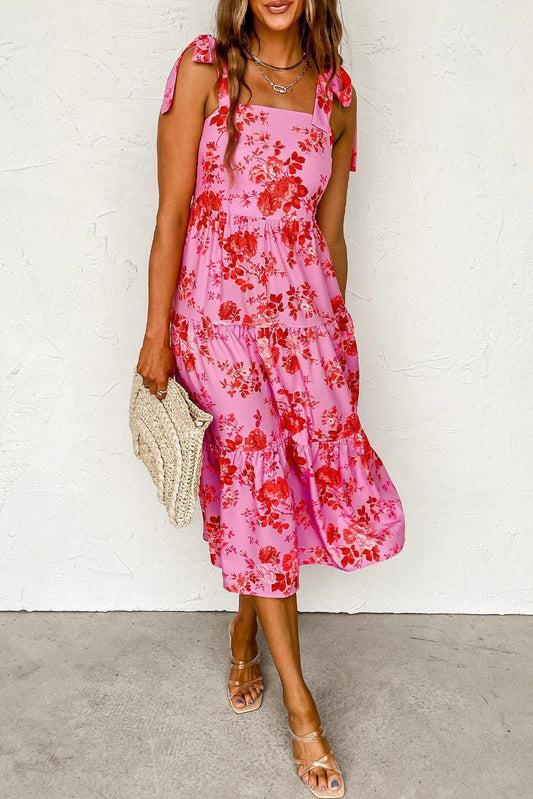 Robe Éléghante à Imprimé Floral pour Femmes