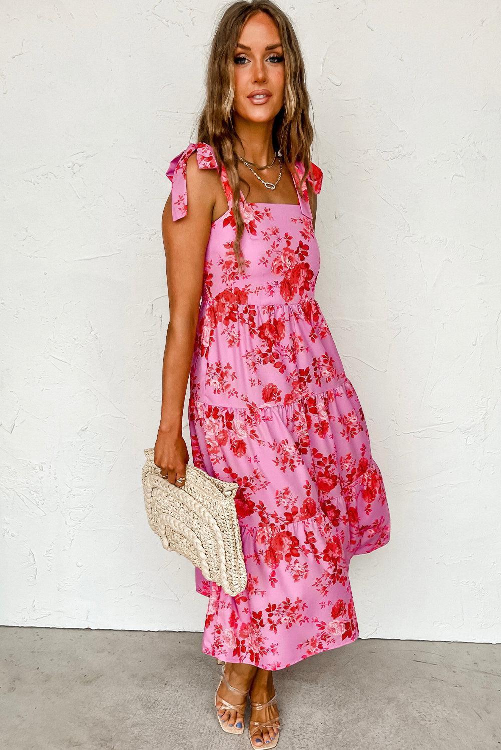 Robe Éléghante à Imprimé Floral pour Femmes