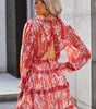 Robe Fleurie Décolleté en V pour Femmes