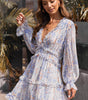 Robe Fleurie Décolleté en V pour Femmes