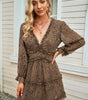 Robe Fleurie Décolleté en V pour Femmes