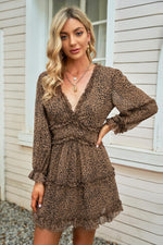 Robe Fleurie Décolleté en V pour Femmes