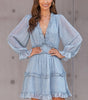 Robe Fleurie Décolleté en V pour Femmes
