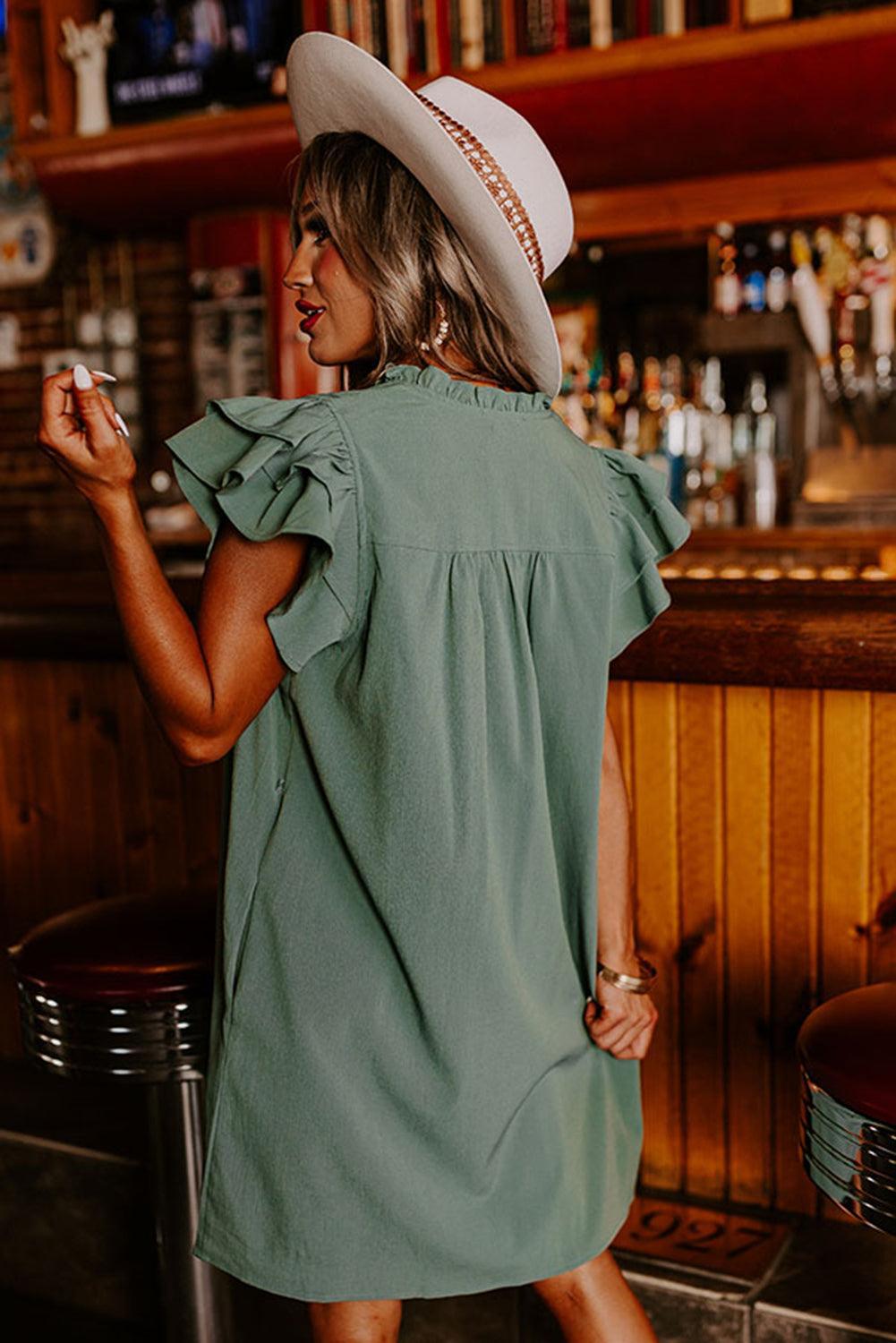 Robe Shift à Col V pour Femmes