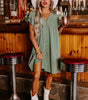 Robe Shift à Col V pour Femmes