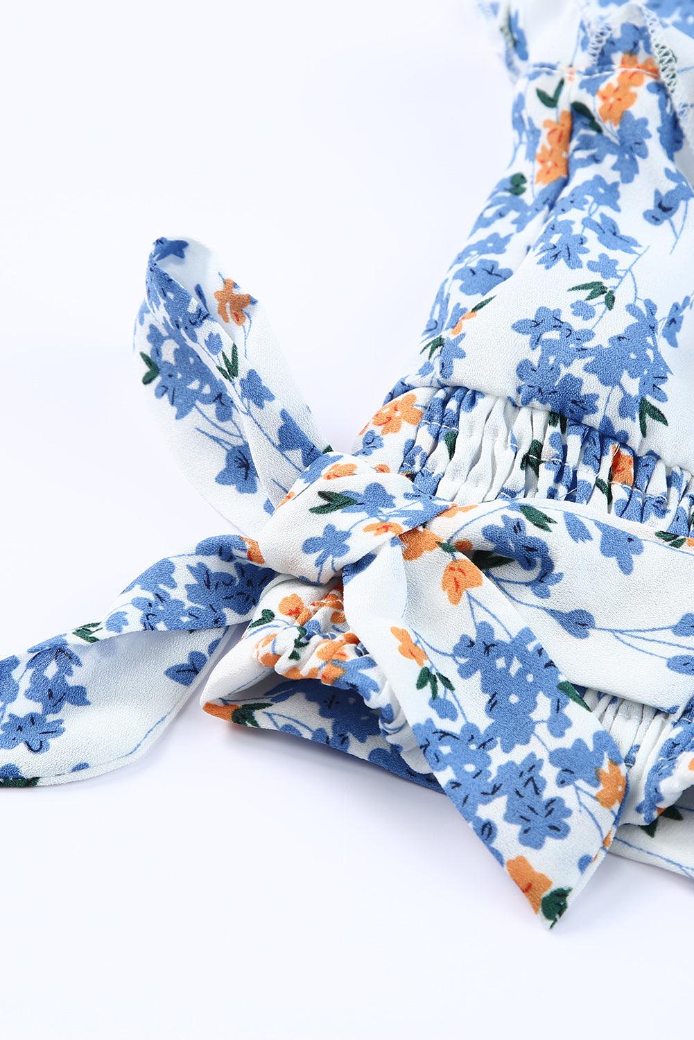 Ensemble Top Court à Volants et Jupe Maxi pour Femmes