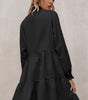 Robe à Volants avec Col Frivole pour Femmes