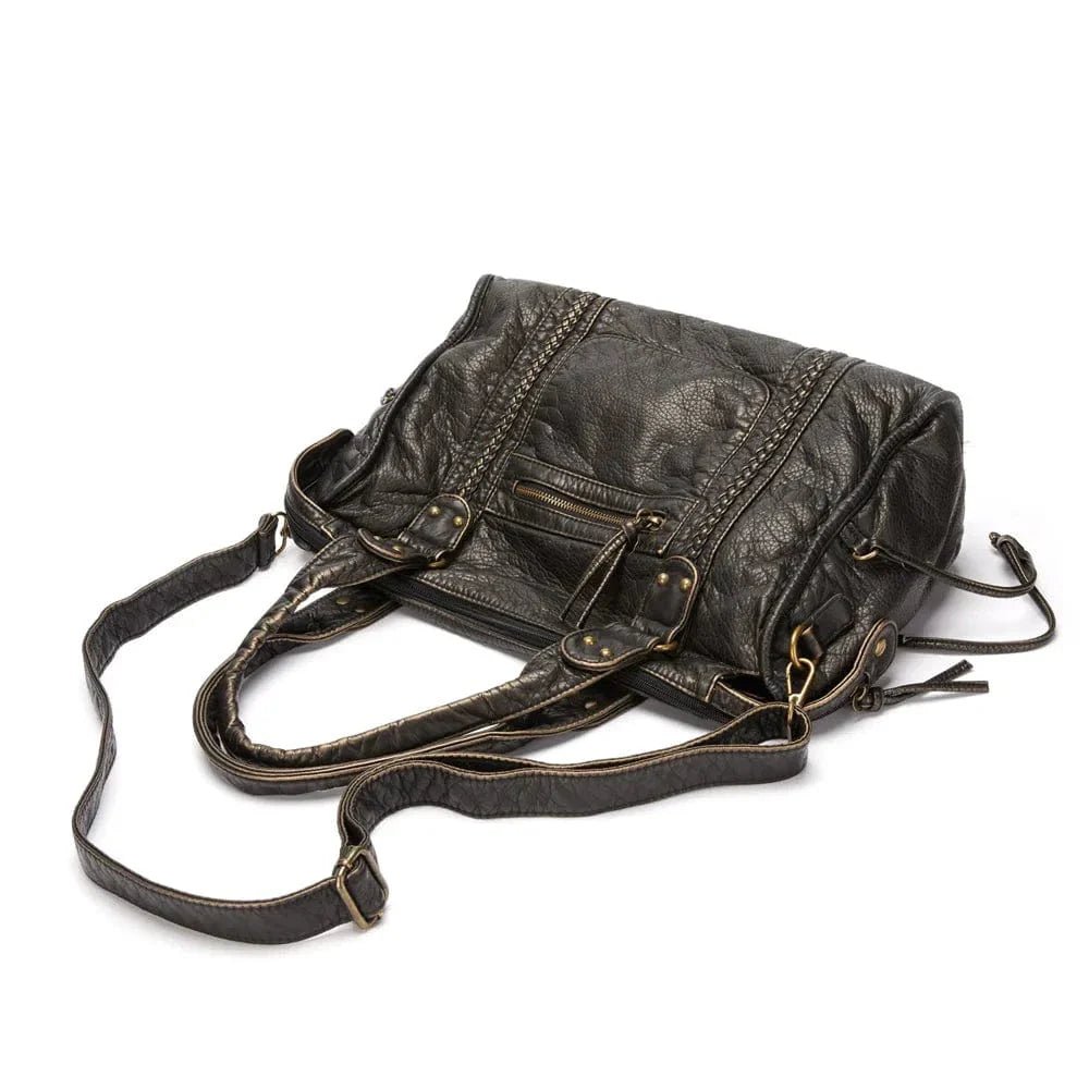 Sac à main vintage en cuir pour femmes - Emilia Lane