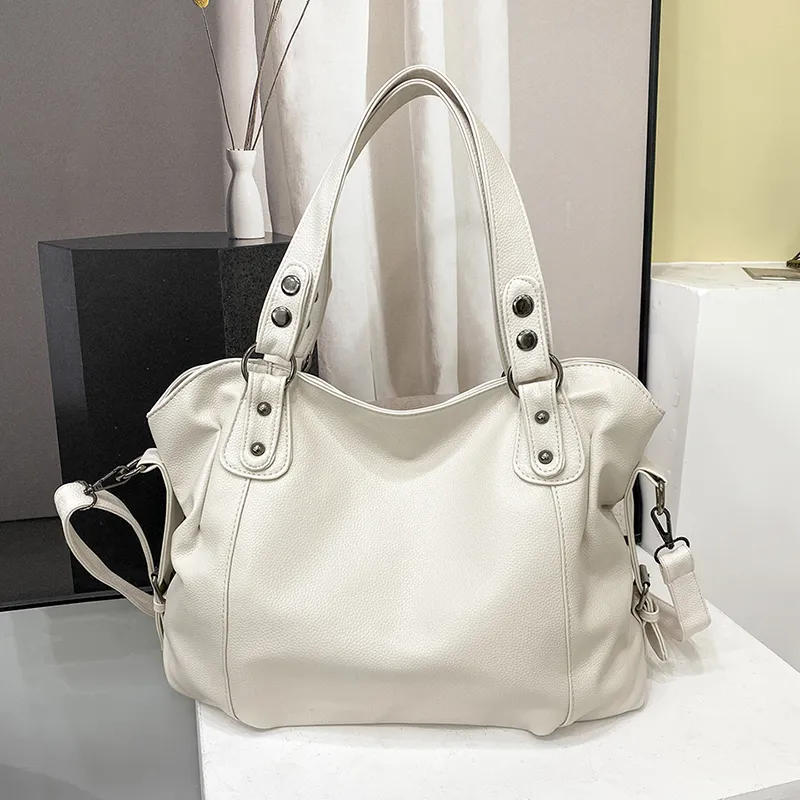 Grand Sac à Main en Cuir Souple pour Femmes