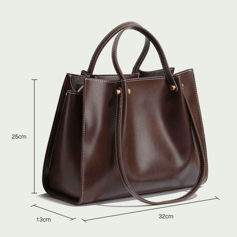 Sac Porté Épaule en Cuir Végétalien pour Femme - Emilia Lane