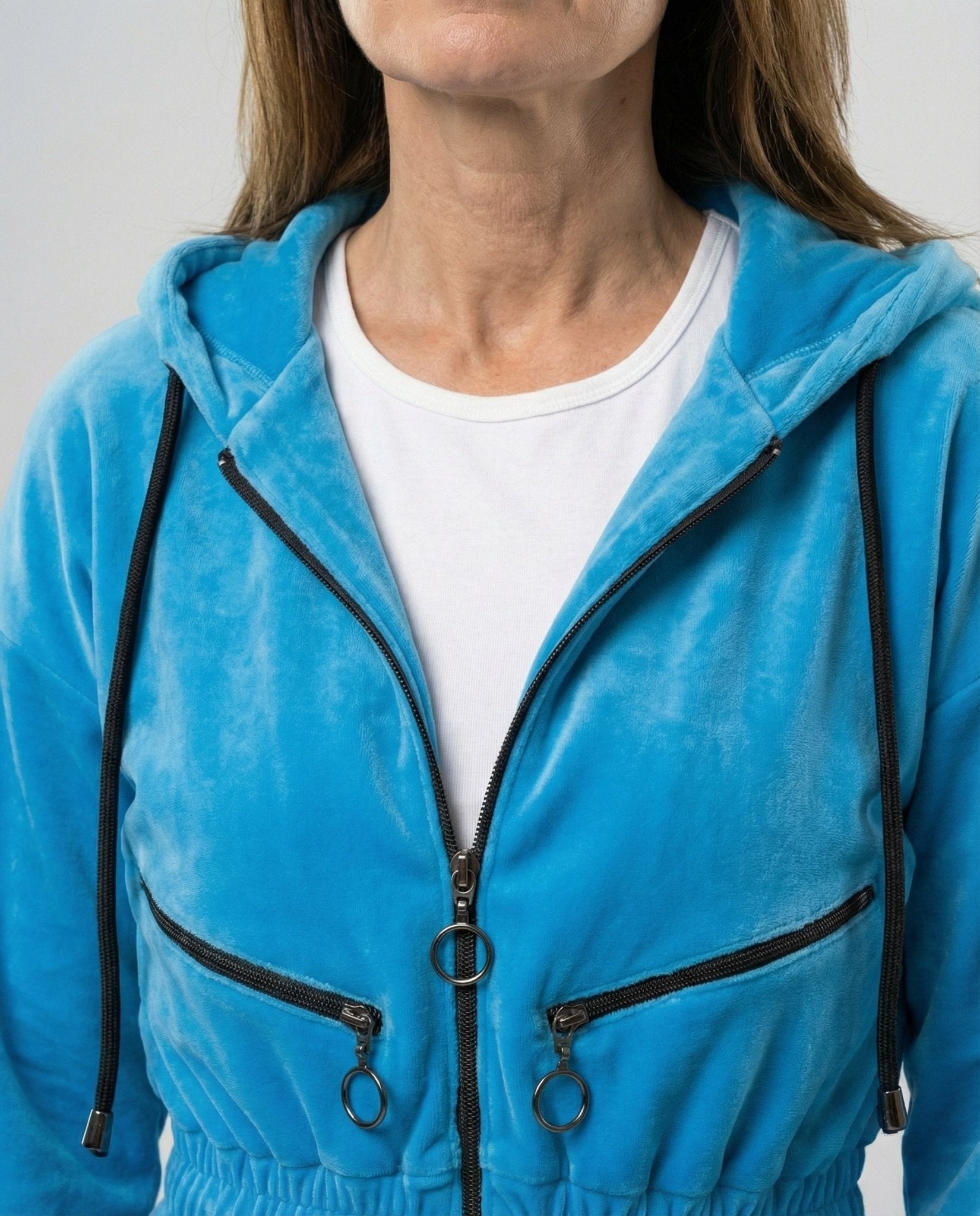 Salopette à Capuche avec Fermeture Éclair pour Femmes - Emilia Lane