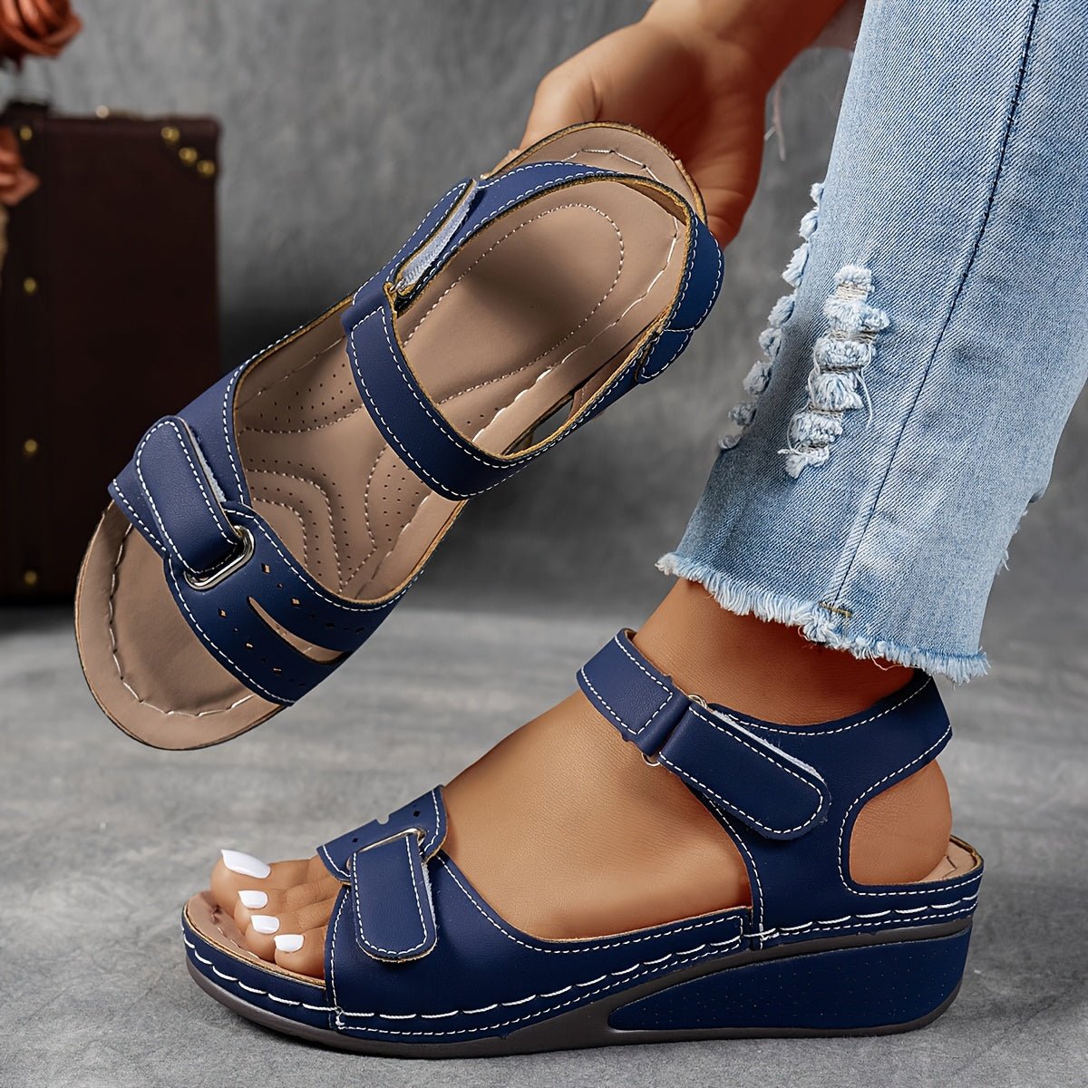 Sandales à Boucle et Soutien Orthopédique pour Femme | Idéales pour le Quotidien - Emilia Lane