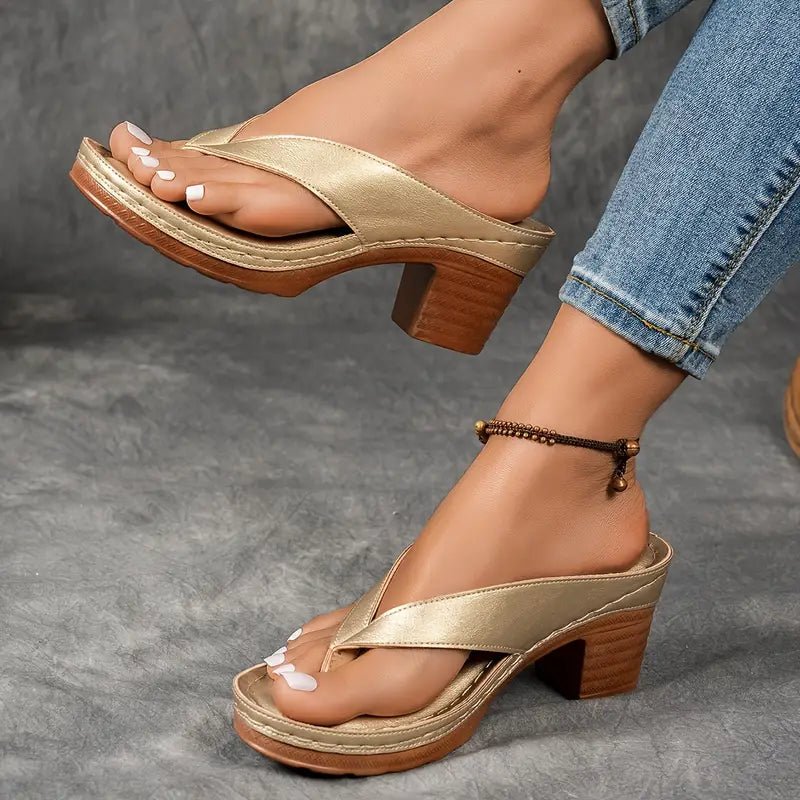Sandales à Bride Large et Semelle Antidérapante pour Femme | Idéales pour l'Été - Emilia Lane