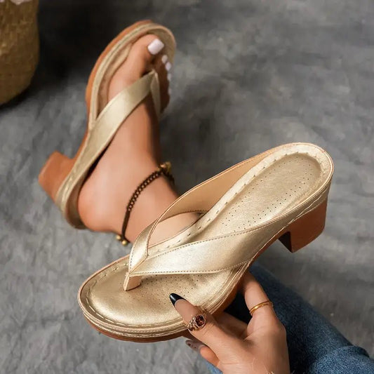 Sandales à Bride Large et Semelle Antidérapante pour Femme | Idéales pour l'Été - Emilia Lane