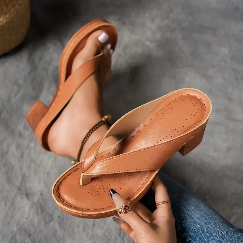 Sandales à Bride Large et Semelle Antidérapante pour Femme | Idéales pour l'Été - Emilia Lane