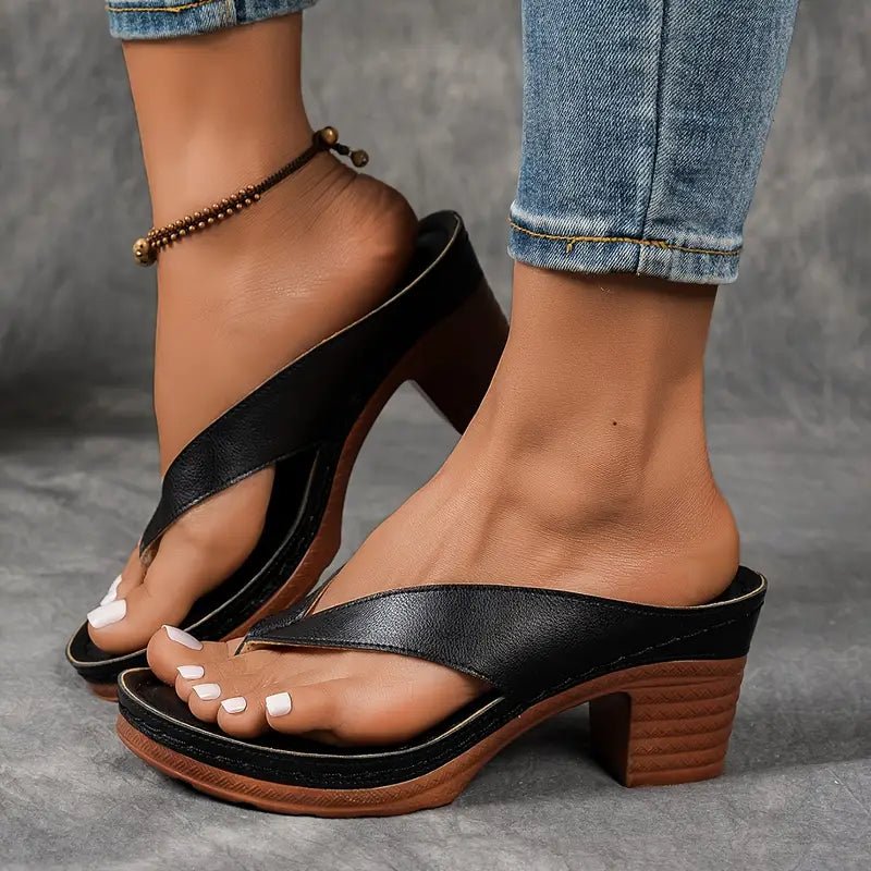 Sandales à Bride Large et Semelle Antidérapante pour Femme | Idéales pour l'Été - Emilia Lane