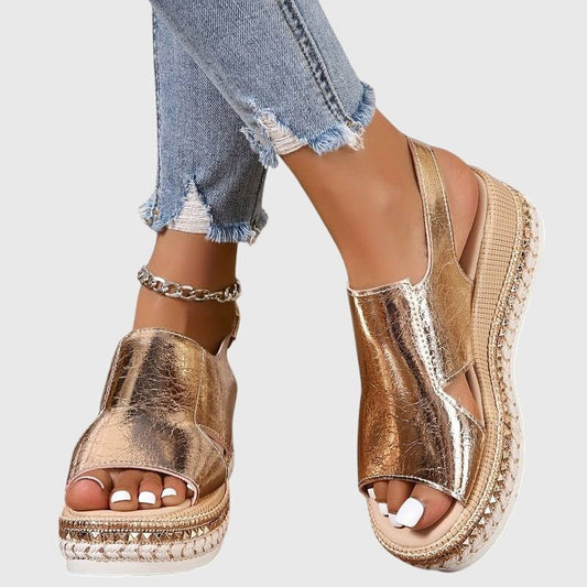 Sandales à Talons Compensés pour Femmes - Emilia Lane