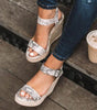 Sandales Compensées avec Bride Boucle pour Femmes - Emilia Lane