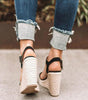 Sandales Compensées avec Bride Boucle pour Femmes - Emilia Lane