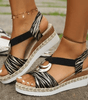 Sandales Confortables à Talon Compensé pour Femmes - Emilia Lane