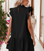 Robe Shift Élégante Col Rond pour Femmes