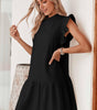 Robe Shift Élégante Col Rond pour Femmes