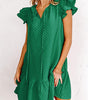 Robe Shift avec Manches Papillon pour Femmes