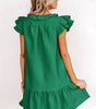 Robe Shift avec Manches Papillon pour Femmes