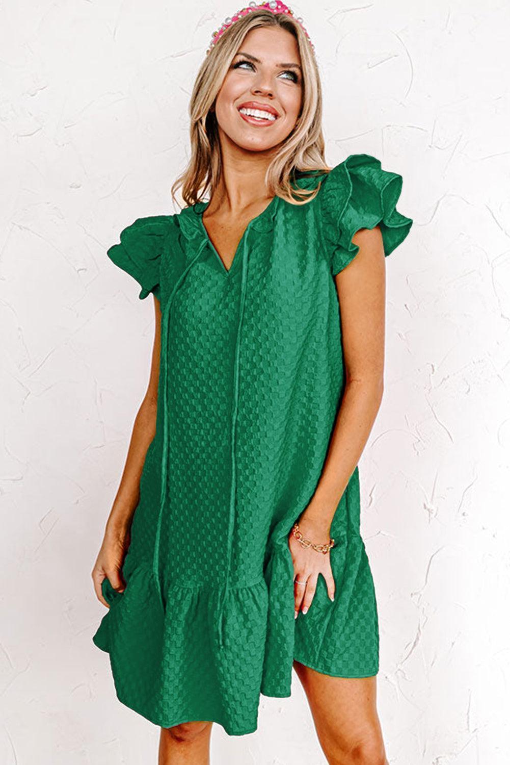 Robe Shift avec Manches Papillon pour Femmes