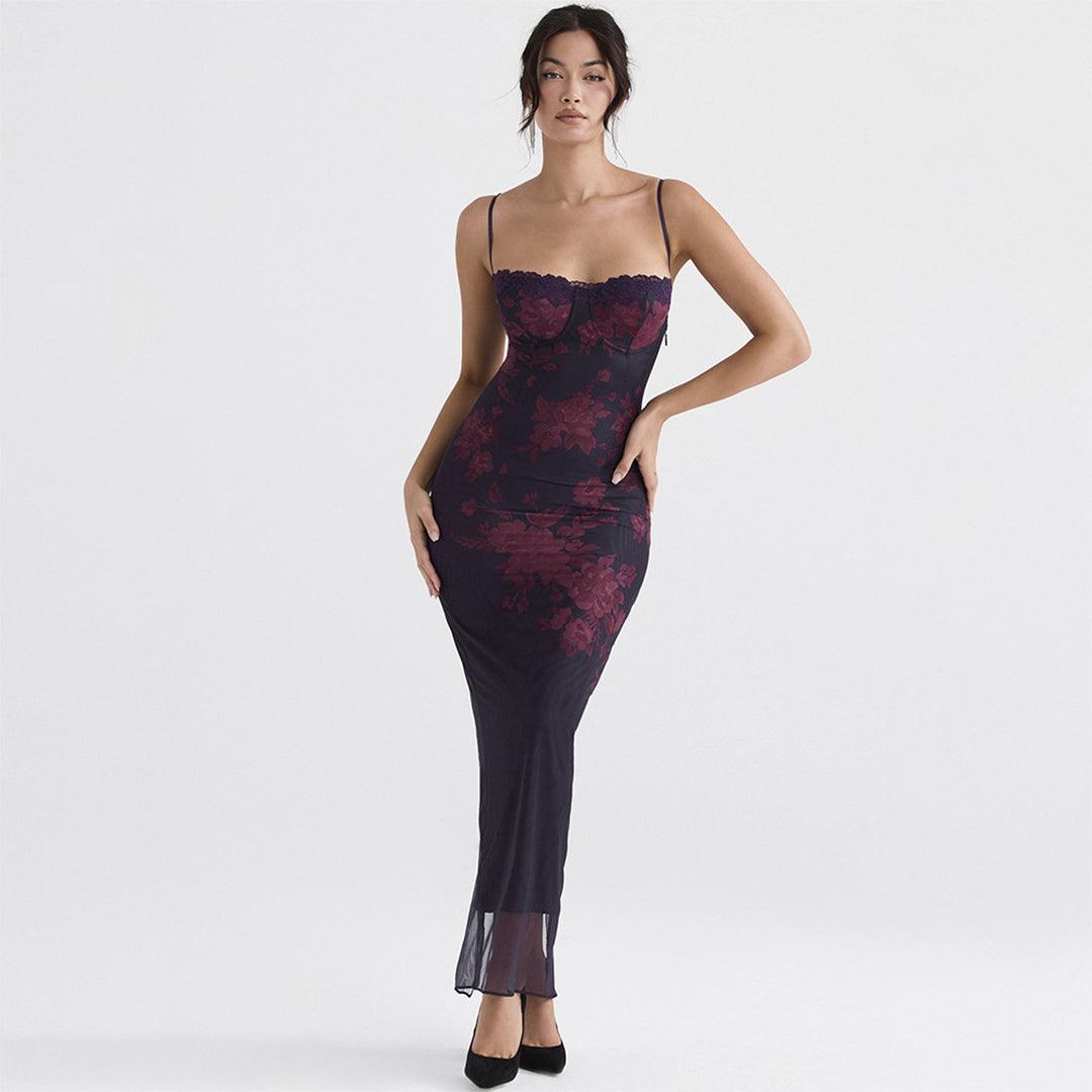 Robe Ajustée Imprimé Floral pour Femmes