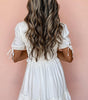 Robe Mini Smockée à Col Montant pour Femmes
