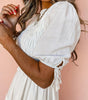Robe Mini Smockée à Col Montant pour Femmes