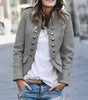 Blazer Chic à Col Montant pour Femmes