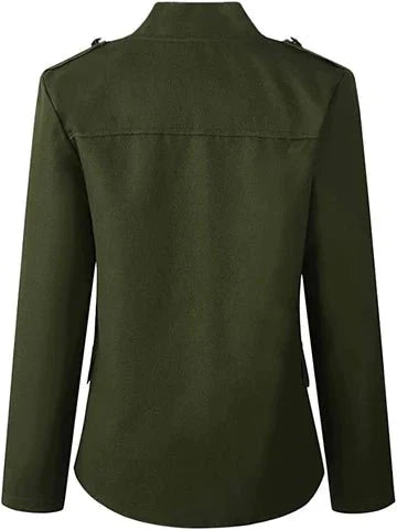 Blazer Chic à Col Montant pour Femmes