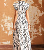 Robe Maxi Élégante avec Motif Exclusif pour Femmes