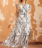 Robe Maxi Élégante avec Motif Exclusif pour Femmes