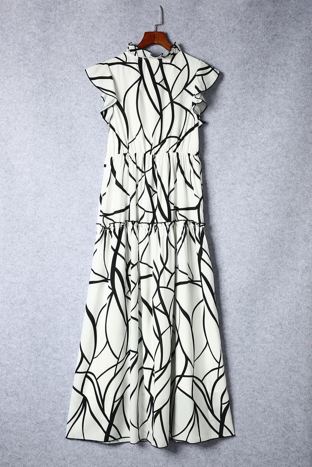 Robe Maxi Élégante avec Motif Exclusif pour Femmes