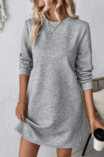 Robe Shift Élégante à Manches Longues pour Femmes