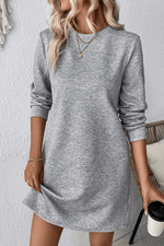 Robe Shift Texturée Élégante pour Femmes