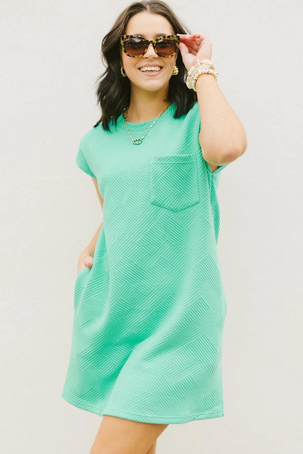 Robe T-shirt Élégante Manches Raglan pour Femmes