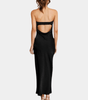 Robe Sans Bretelles en Tissu Fluide pour Femmes