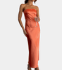 Robe Sans Bretelles en Tissu Fluide pour Femmes