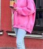 Sweatshirt Col Rond Oversize en Fleece pour Femme - Emilia Lane