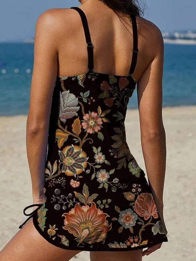 Tankini Graphique Imprimé et Short pour Femme - Emilia Lane