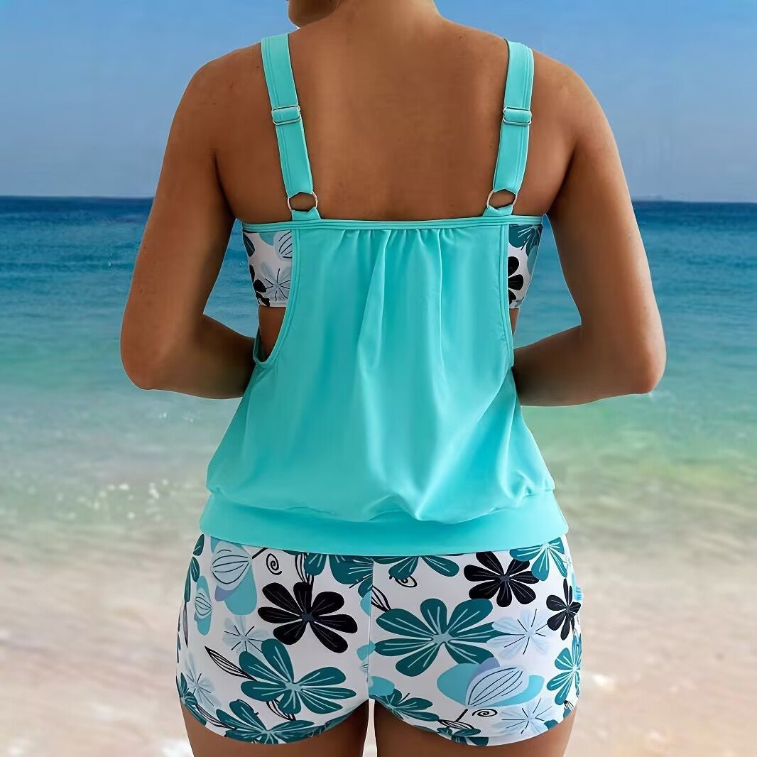 Tankini Sportif à Imprimé Floral pour Femme - Emilia Lane